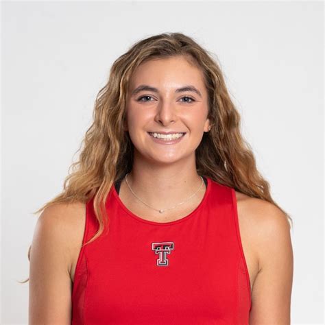 Tomi Main official portrait at Texas Tech University in Red Raiders gear